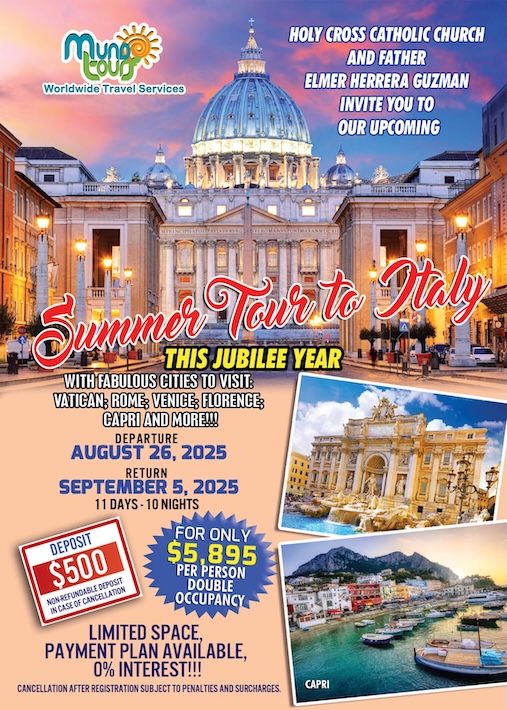 Summer Tour to Italy 2025